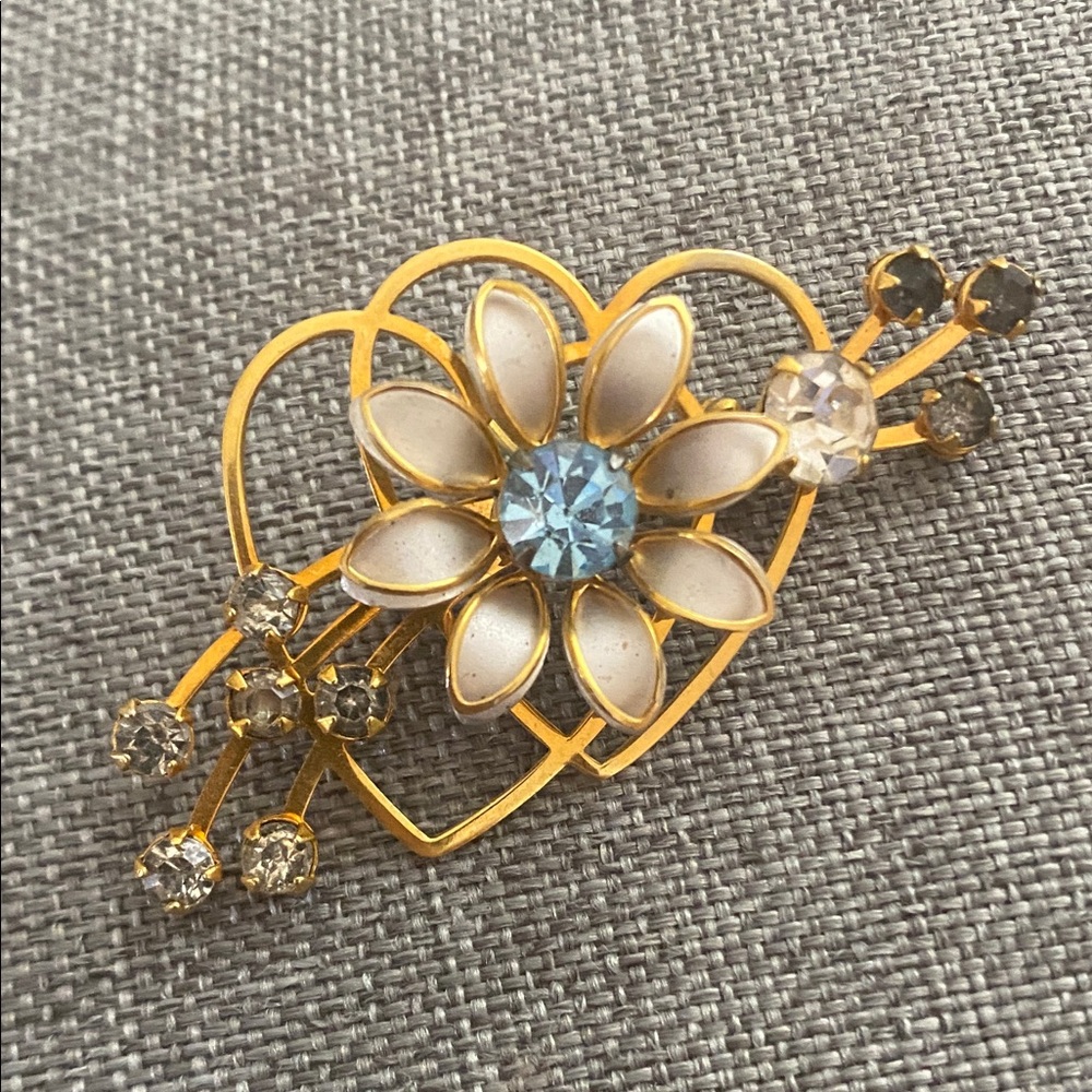 Vintage Floral Pendant Brooch